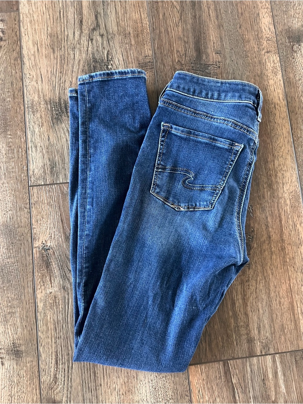 Silver Bleecker Women’s Skinny Ankle Blue Denim Jeans Size W27/L29